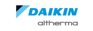 Daikin Altherma Imagotipo de Daikin con el logotipo de la gama de aerotermia Daikin Altherma